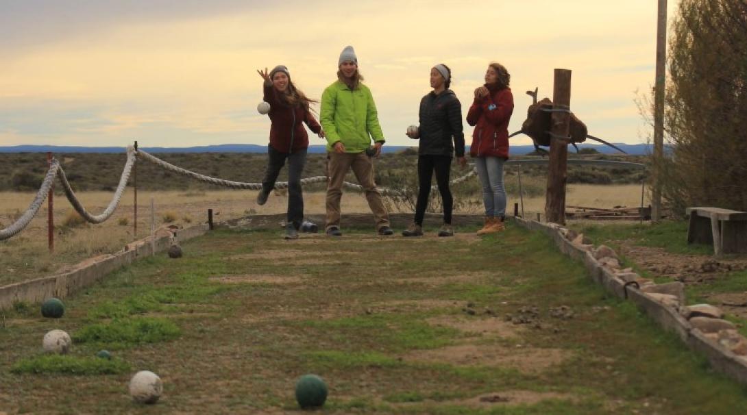 Playing boules in La Esperanza