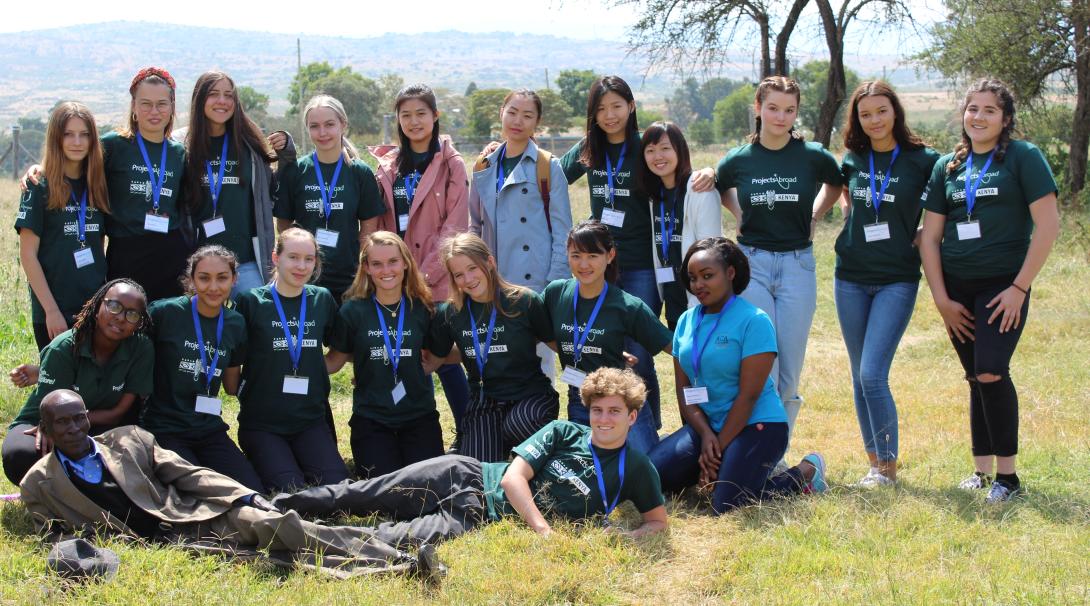 Volunteers and local staff before a medicine outreach in Kenya