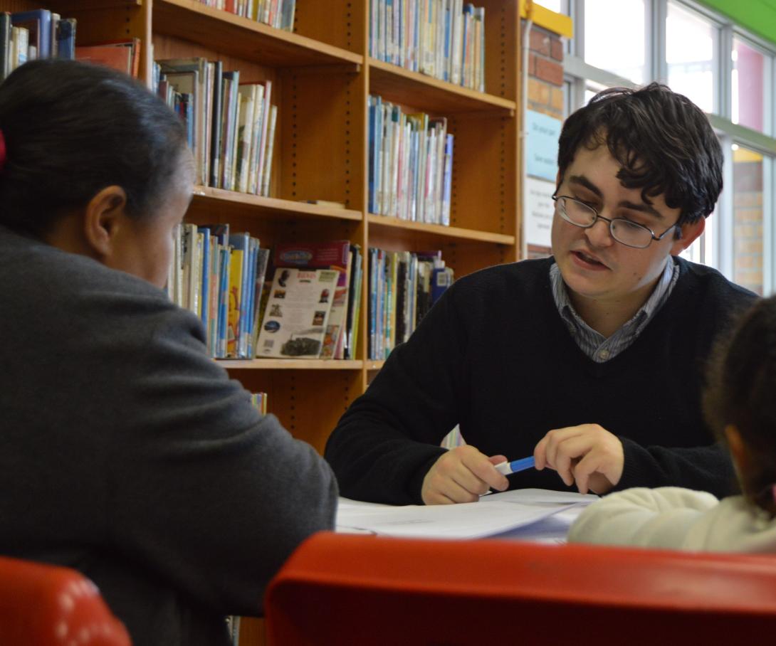 An intern participates in a legal clinic in South Africa to gain law experience before law school.