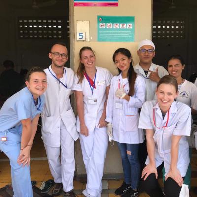 A group of Medical interns abroad