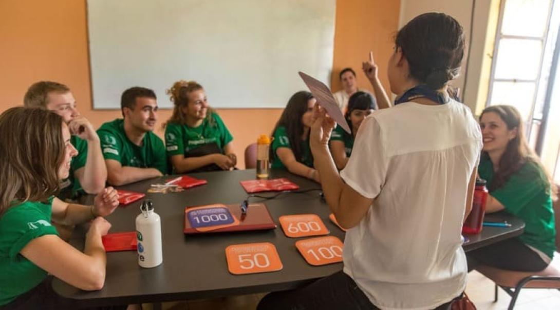 Spring break Interns in Mexico enjoying a medicine workshop