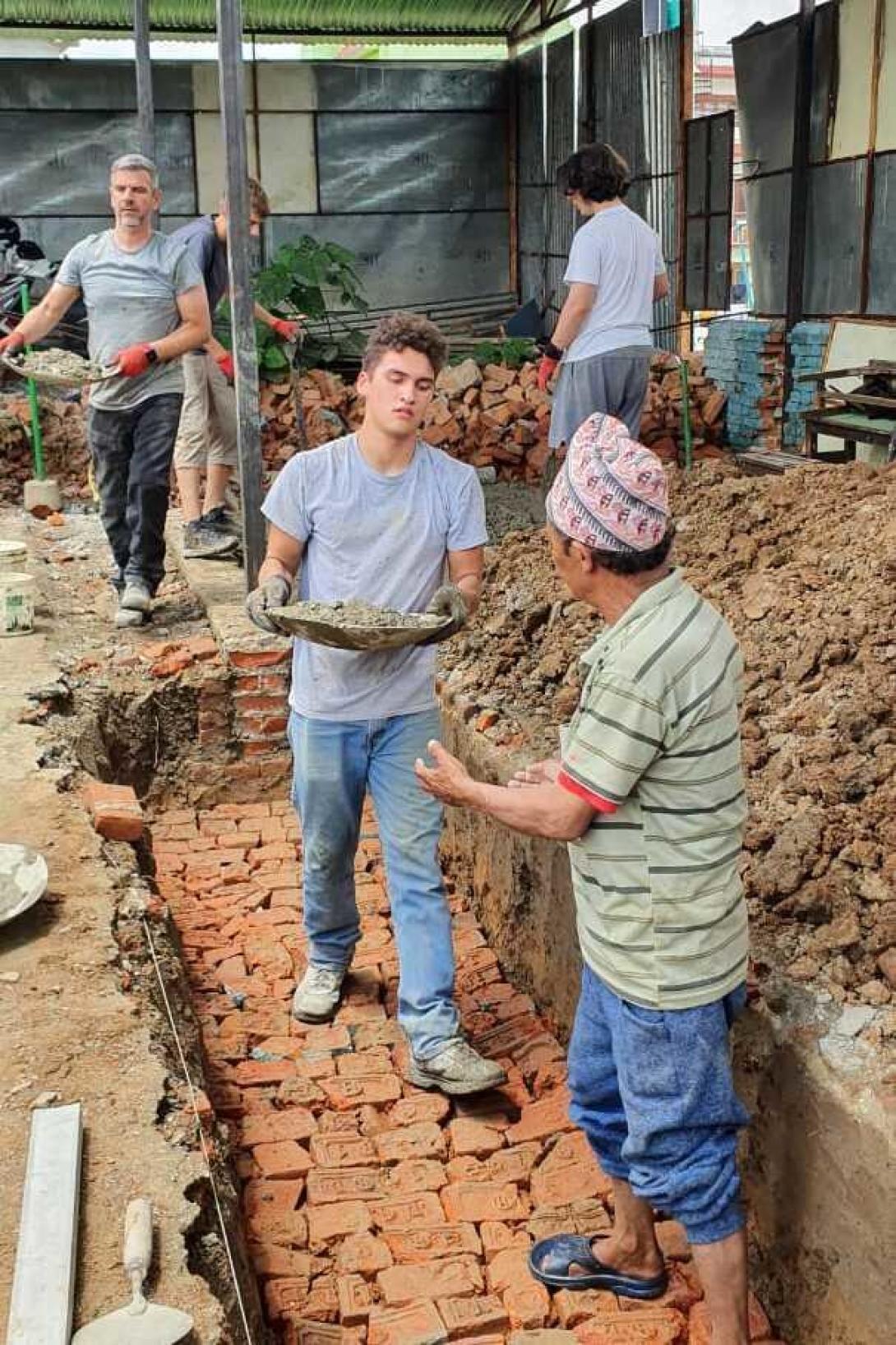 Building volunteer on summer trip to Nepal