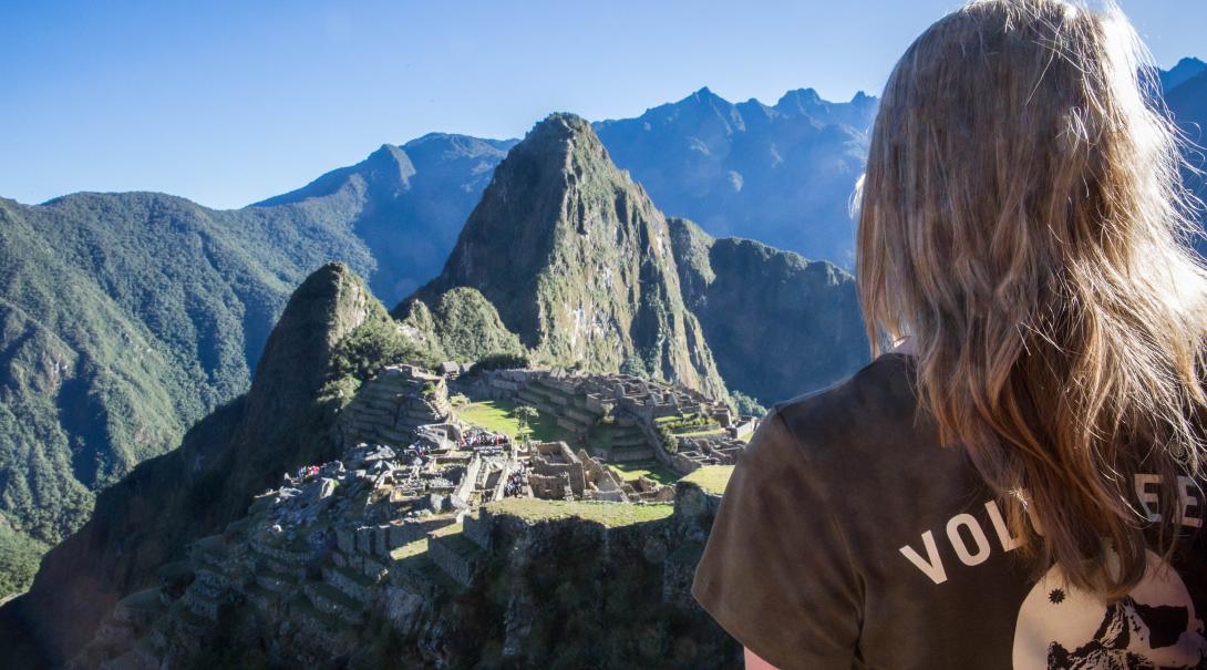 A woman traveller in Peru