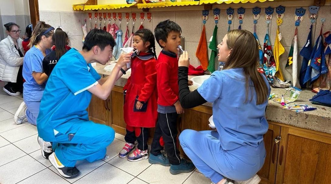 Pre-Med interns in Peru