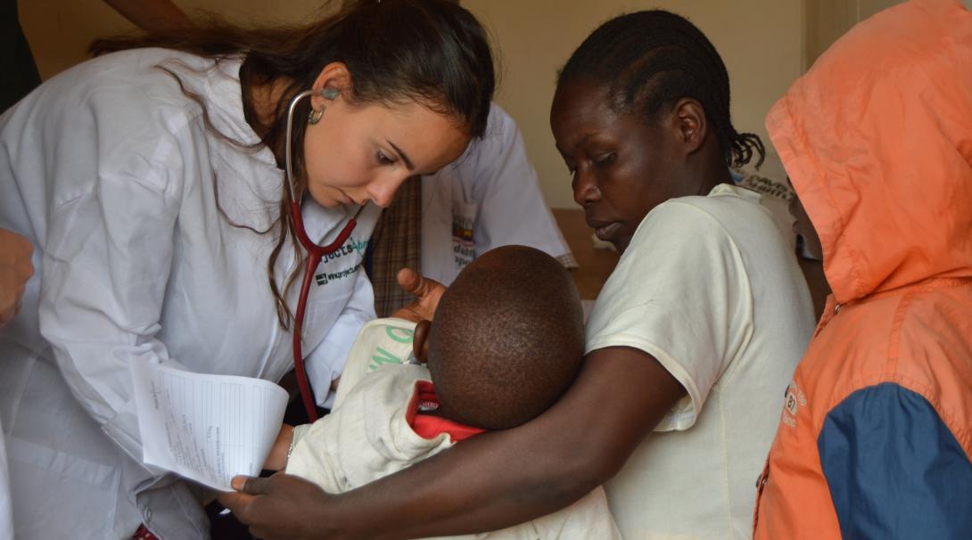 A medical volunteer in Tanzania