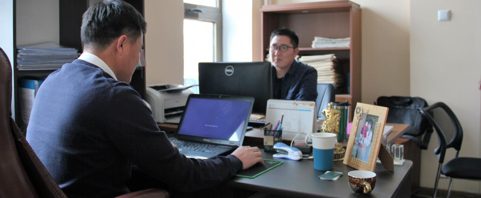 The office for Projects Abroad's Human Rights internships in Mongolia.