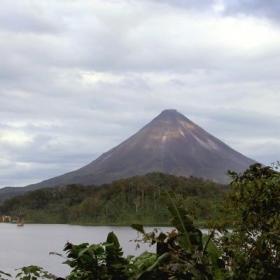 Volunteers visit Arenal volcano in their free time while volunteering in Costa Rica
