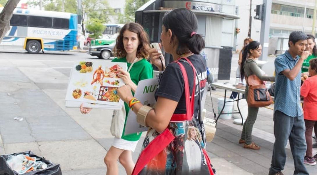 Public health campaign in Guadalajara, Mexico