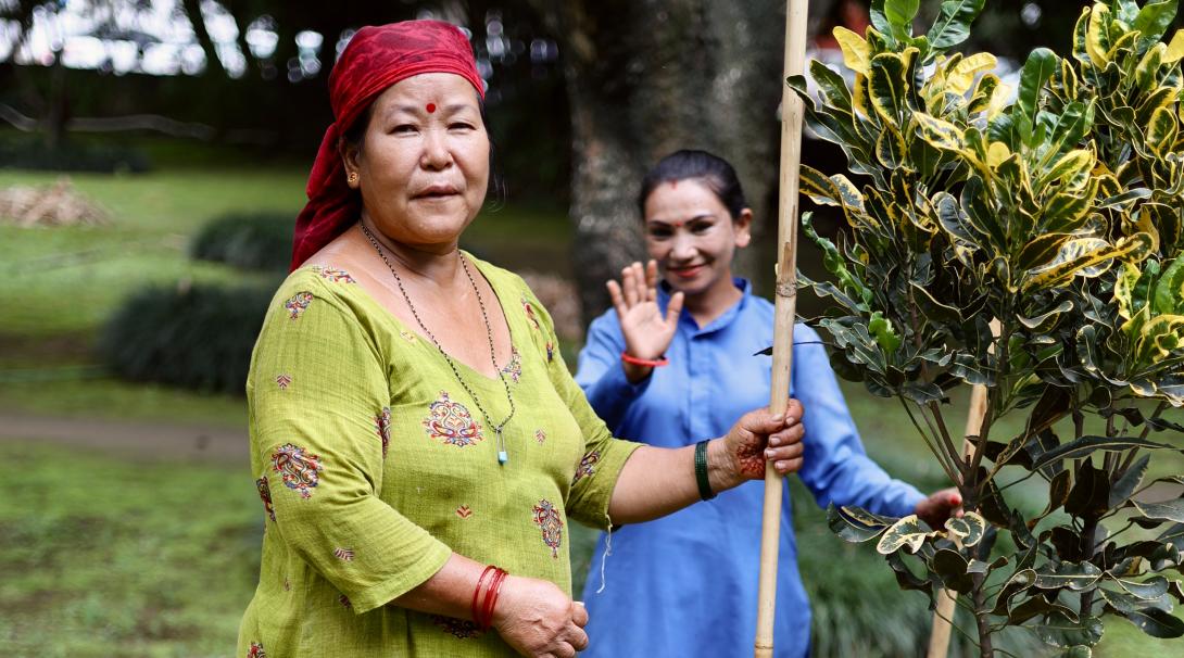 Nepal cleaning staff